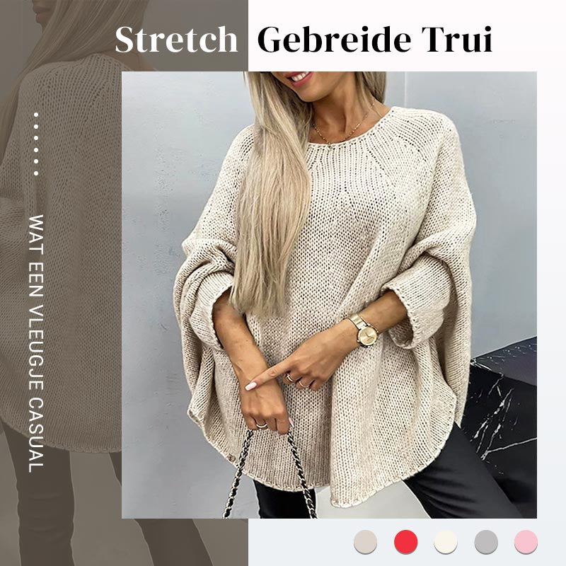 ⚡49% korting⚡Elegante gebreide capetrui voor dames