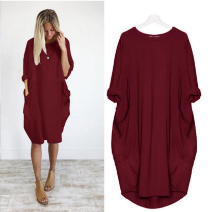 🎉Clearance Sales - 49% OFF🎁Women's Casual Midi Dress with Pockets