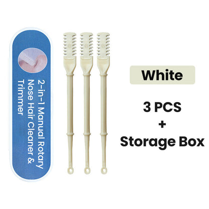 Специален подарък - 2 в 1 ръчен ротационен уред за почистване и подстригване на косата на носа
