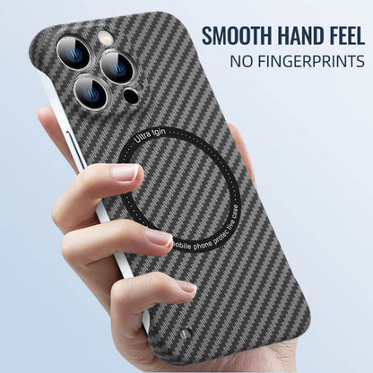 Mágneses vezeték nélküli töltés Carbon Fiber Phone Case