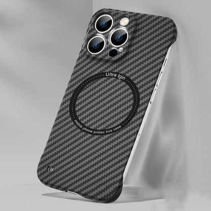 Mágneses vezeték nélküli töltés Carbon Fiber Phone Case