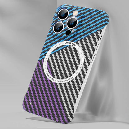 Mágneses vezeték nélküli töltés Carbon Fiber Phone Case