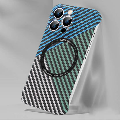 Mágneses vezeték nélküli töltés Carbon Fiber Phone Case