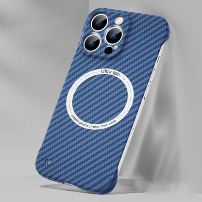 Mágneses vezeték nélküli töltés Carbon Fiber Phone Case