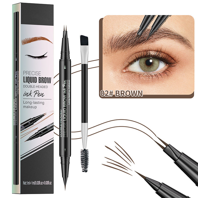 🔥Limited Time Sale - Buy 3 Get 5 Free🔥 2 in 1 Liquid Eyebrow Pen - Waterproof & Sweatproof