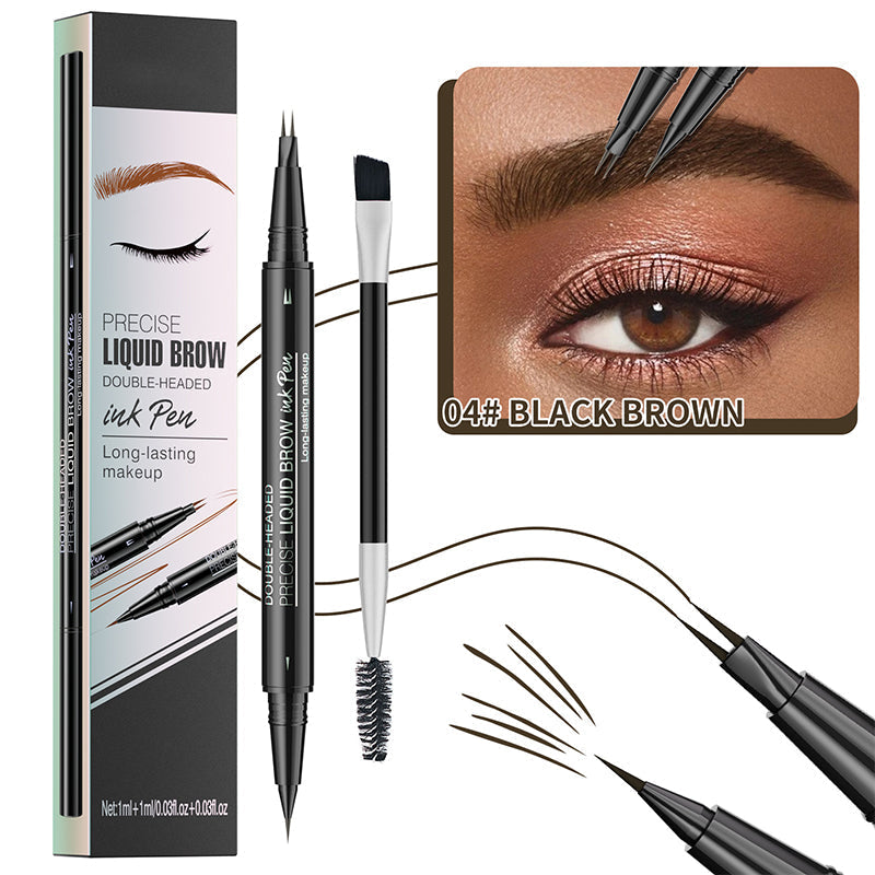 🔥Limited Time Sale - Buy 3 Get 5 Free🔥 2 in 1 Liquid Eyebrow Pen - Waterproof & Sweatproof