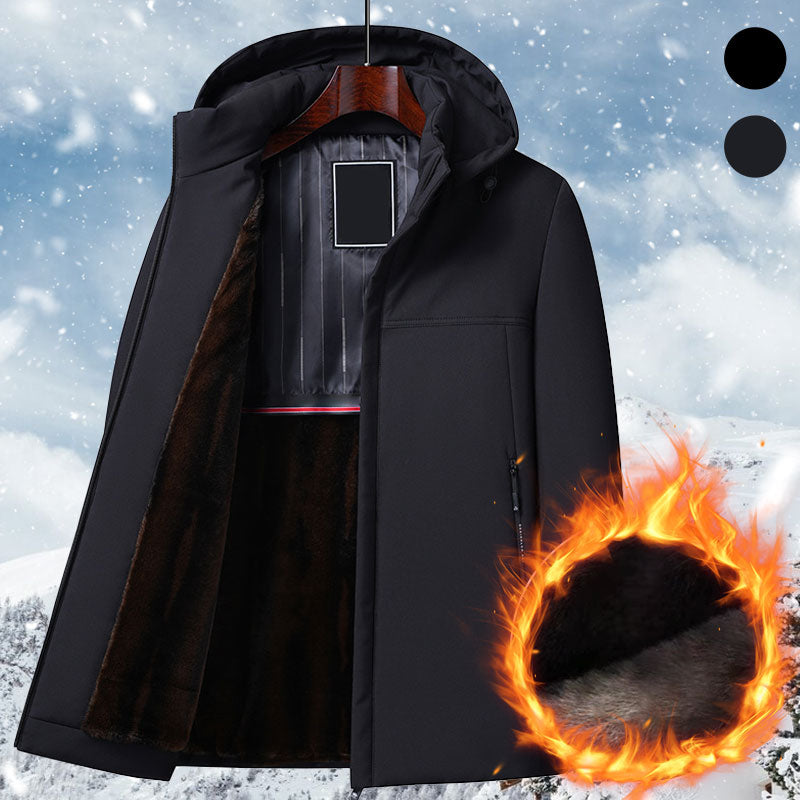 ❄️Téli Special❄️Men's Thermal vastag kapucnis parka kabát